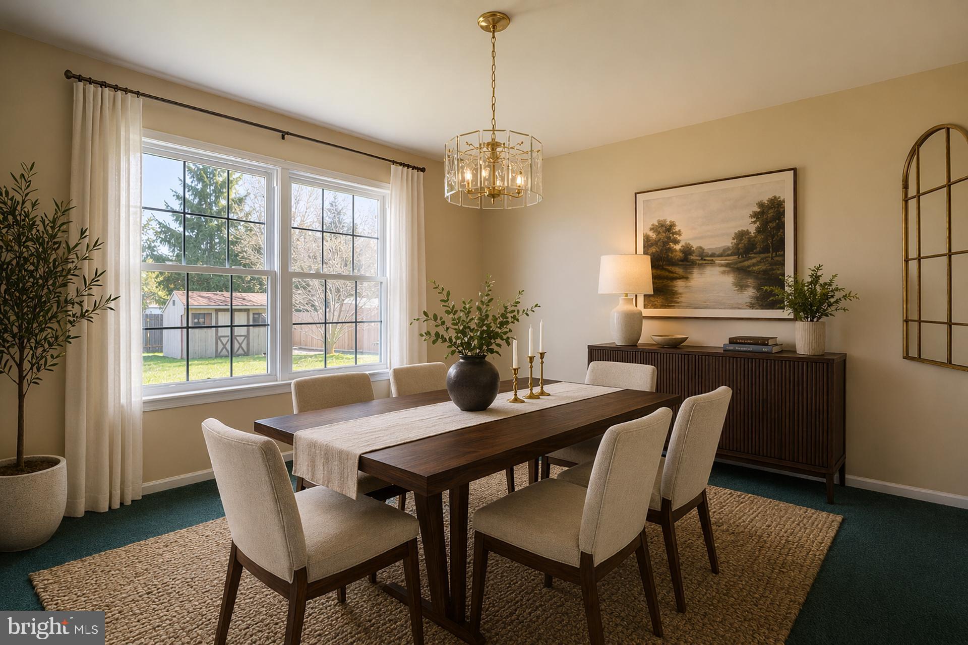 894 Herman Road Horsham, PA 19044 - Photo 10 of 32 a dining room with furniture a large window and wooden floor