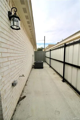 a view of backyard of house