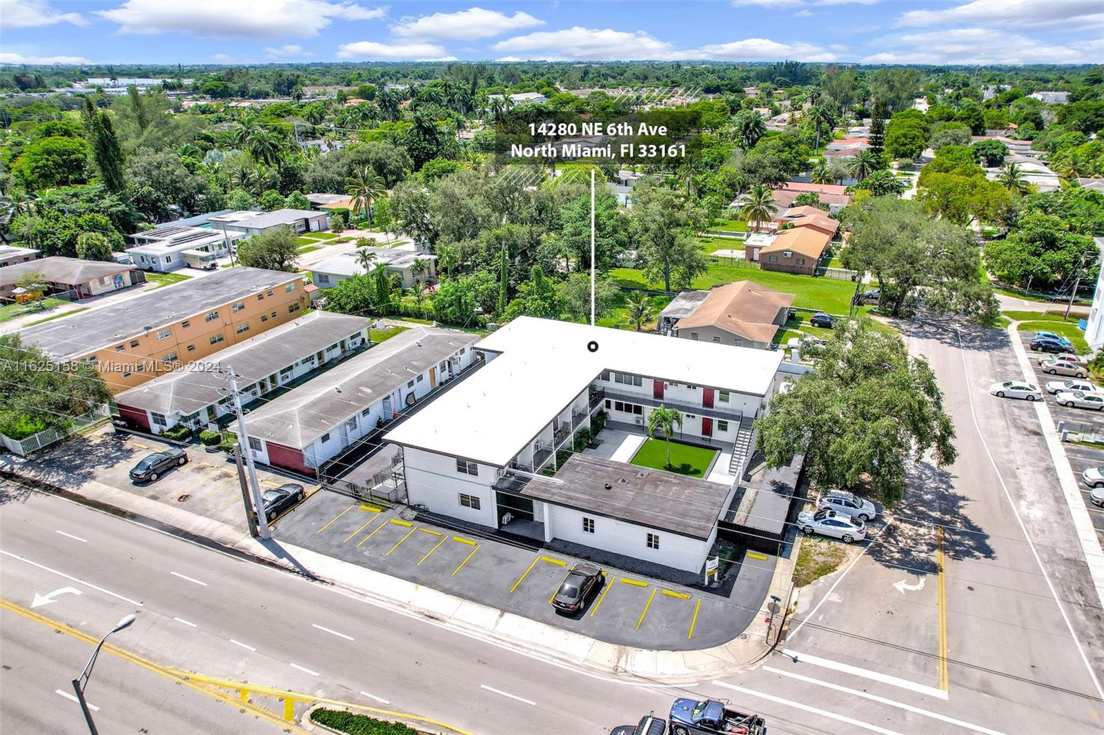 14280 Northeast 6th Avenue North Miami, FL 33161 - Photo 30 of 51 an aerial view of a patio with swimming pool