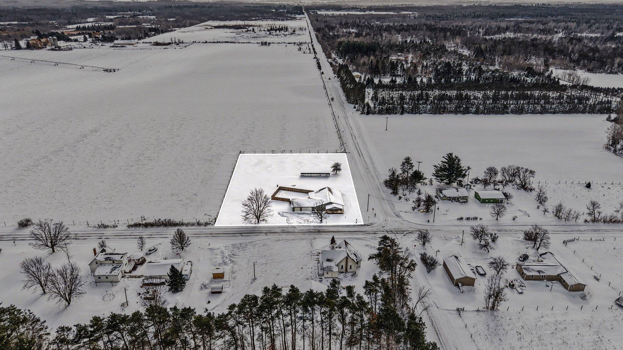 4981 East Sylvan Road Evart, MI 49631 - Photo 28 of 28 Aerial View - 2 Acres