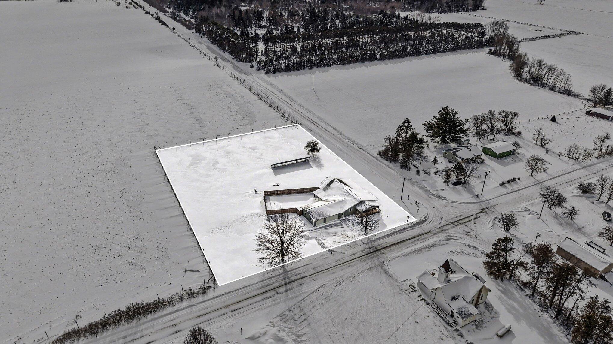 4981 East Sylvan Road Evart, MI 49631 - Photo 5 of 28 Aerial View - 2 Acres