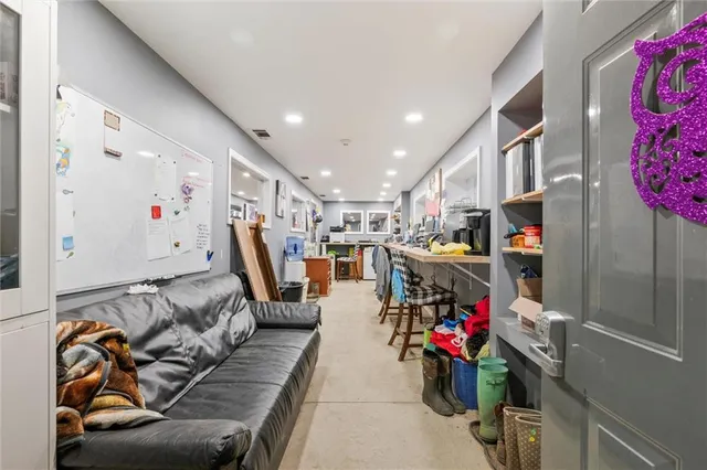 a view of storage and utility room