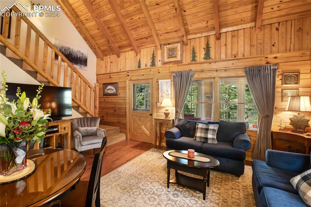 143 Wahsatch Road Florissant, CO 80816 - Photo 15 of 50 a living room with furniture a couch and a potted plant