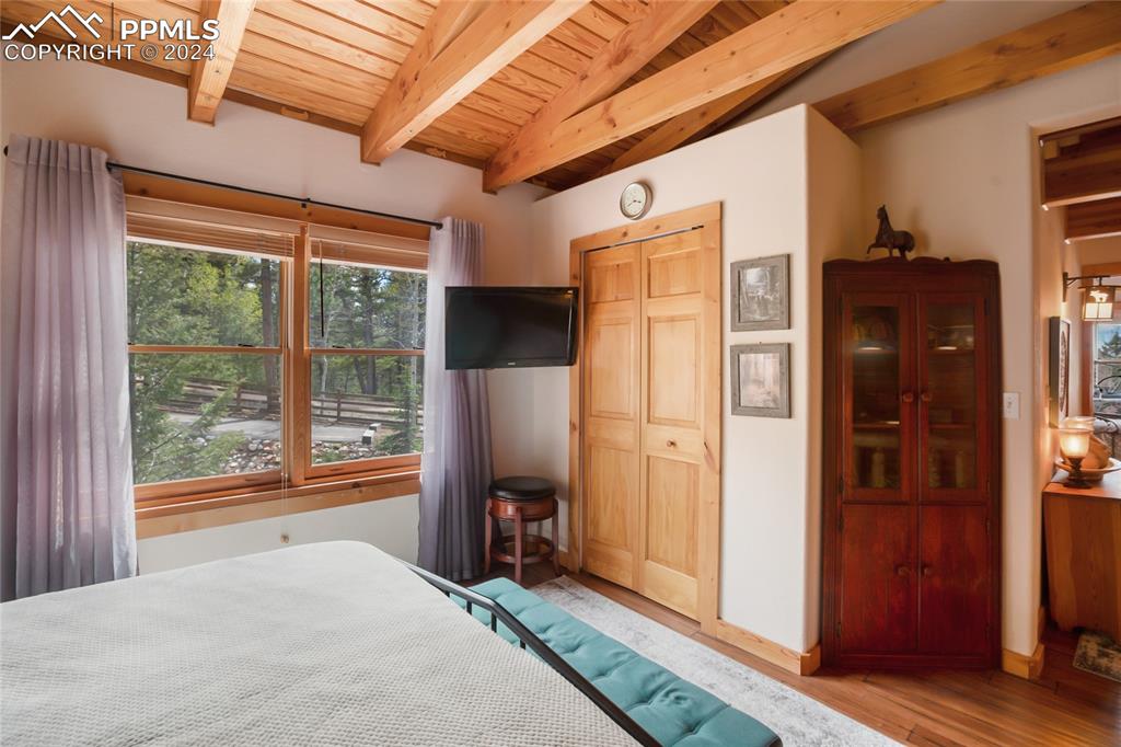 143 Wahsatch Road Florissant, CO 80816 - Photo 31 of 50 a bedroom with windows