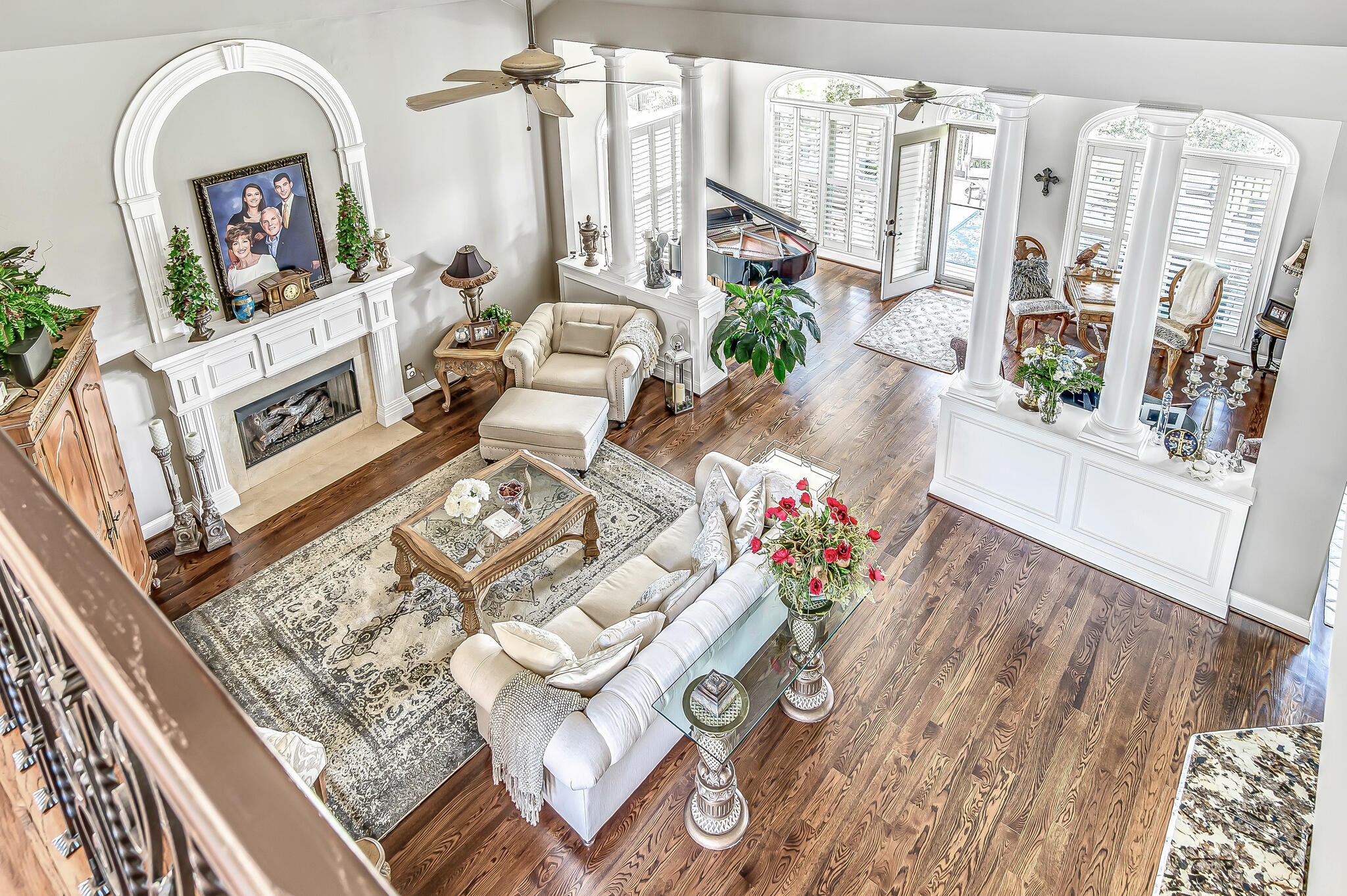 1101 Sunset Road Brentwood, TN 37027 - Photo 12 of 40 a living room with furniture fireplace and wooden floor