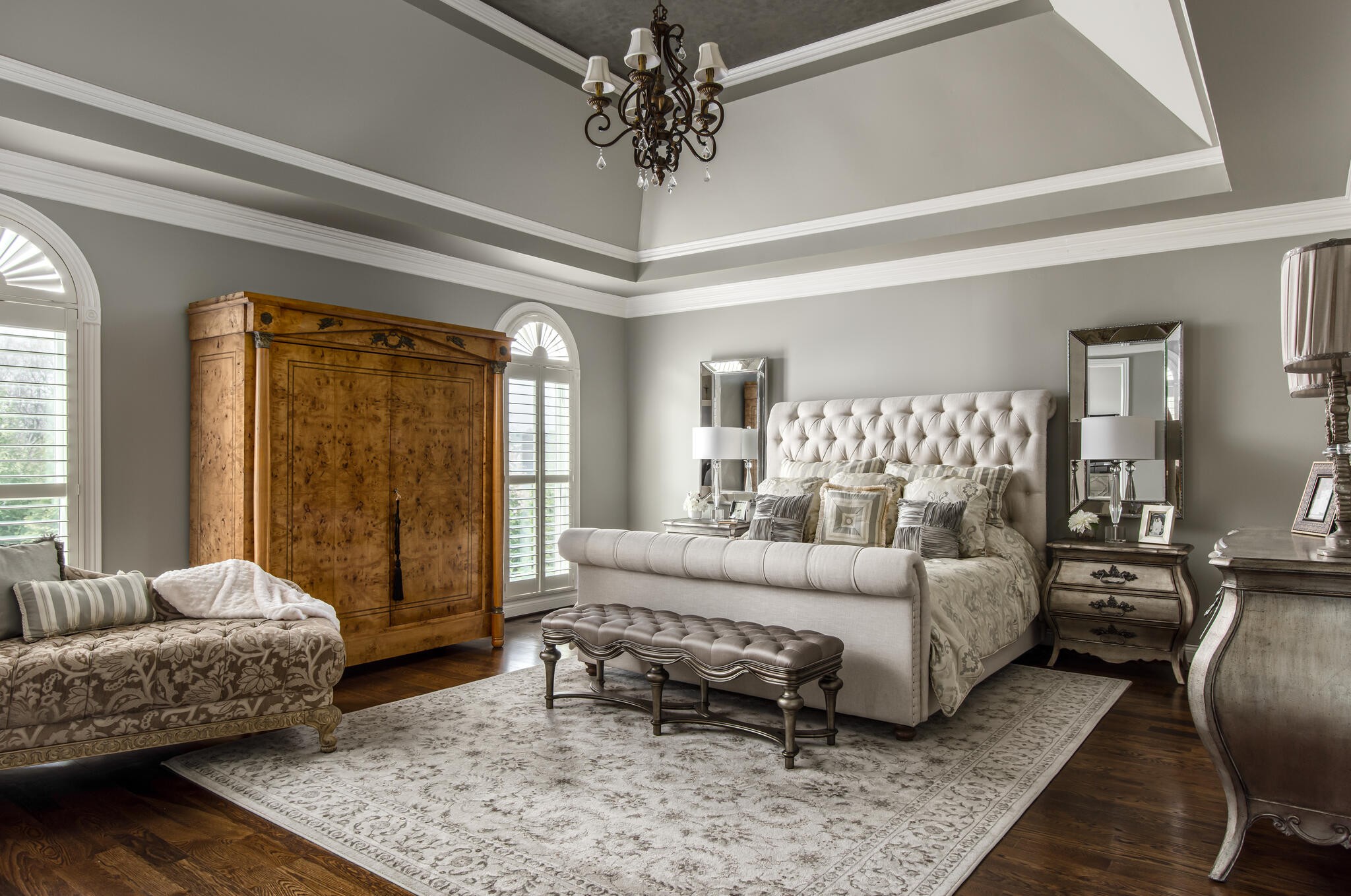 1101 Sunset Road Brentwood, TN 37027 - Photo 20 of 40 a bedroom with a bed a couch and large window