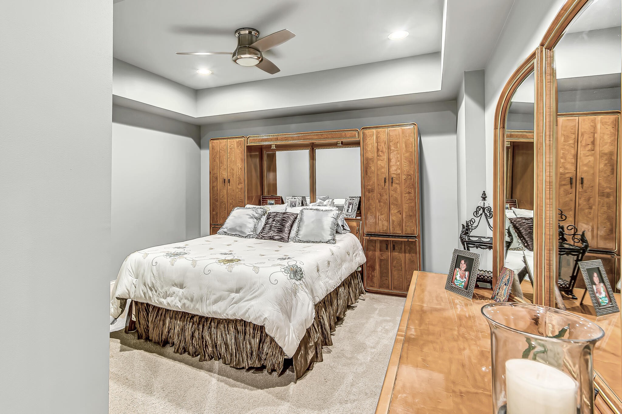 1101 Sunset Road Brentwood, TN 37027 - Photo 33 of 40 a bedroom with a bed and glass windows