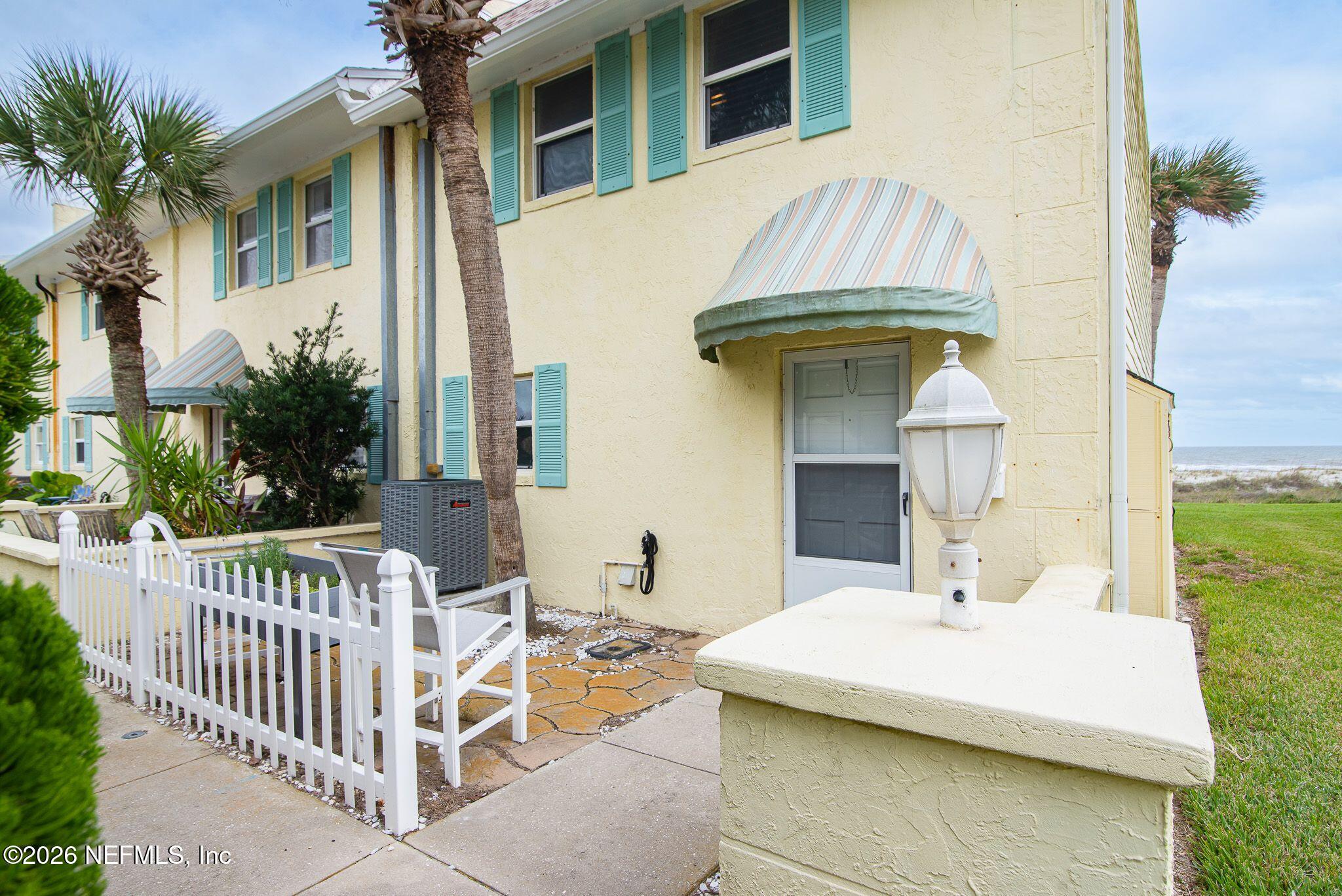 a view of a house with a patio