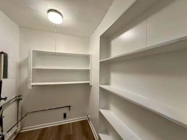 a view of storage and utility room