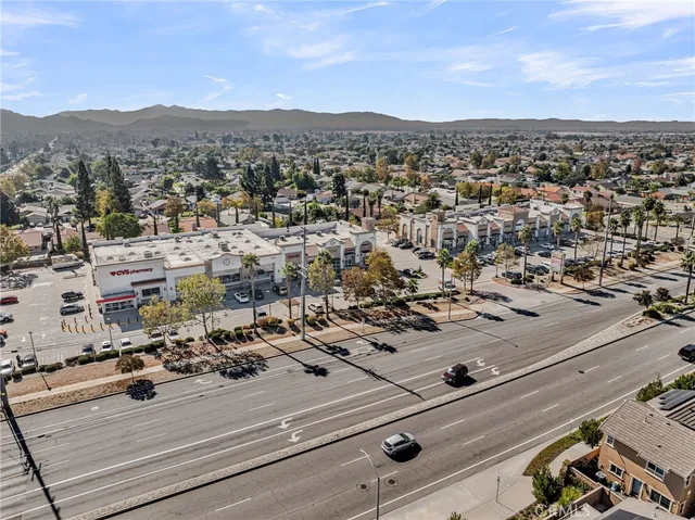 an aerial view of a city