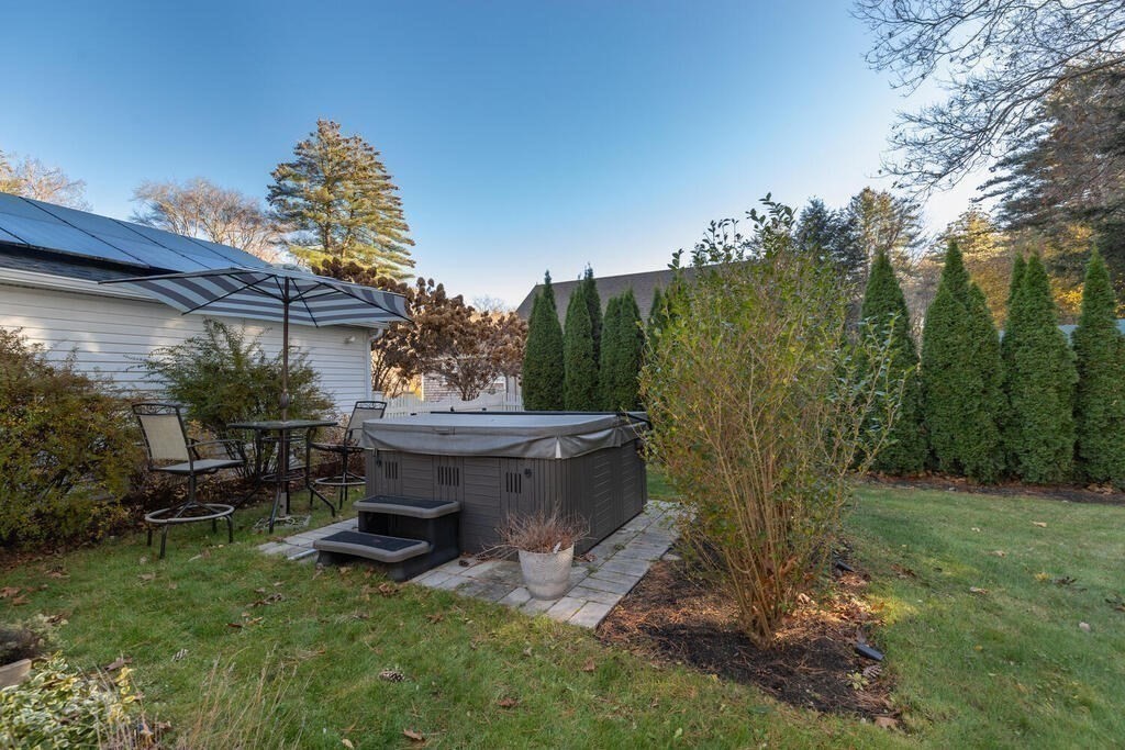 15 Forrest Road Topsfield, MA 01983 - Photo 23 of 26 a view of a backyard with sitting area