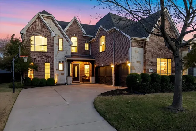 a front view of a house