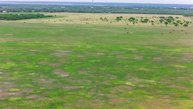 a view of a lake with a houses