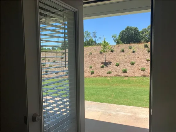 a view of a from a window