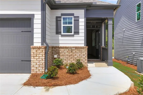 a front view of a house