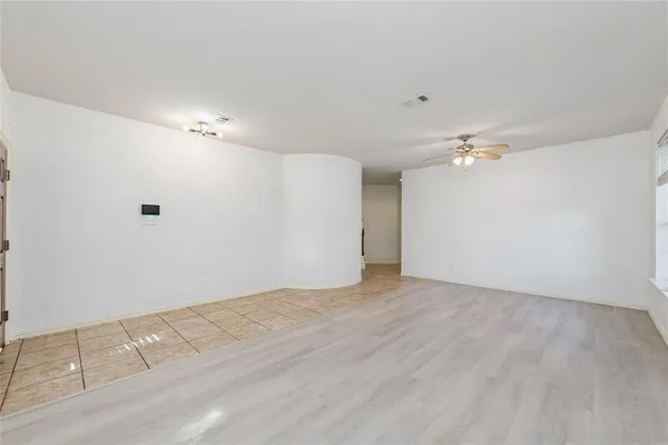 a view of an empty room