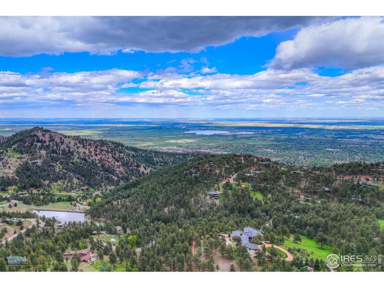335 Pine Tree Lane Boulder, CO 80304 - Photo 40 of 46 Looking out over the plains from this aerial shot