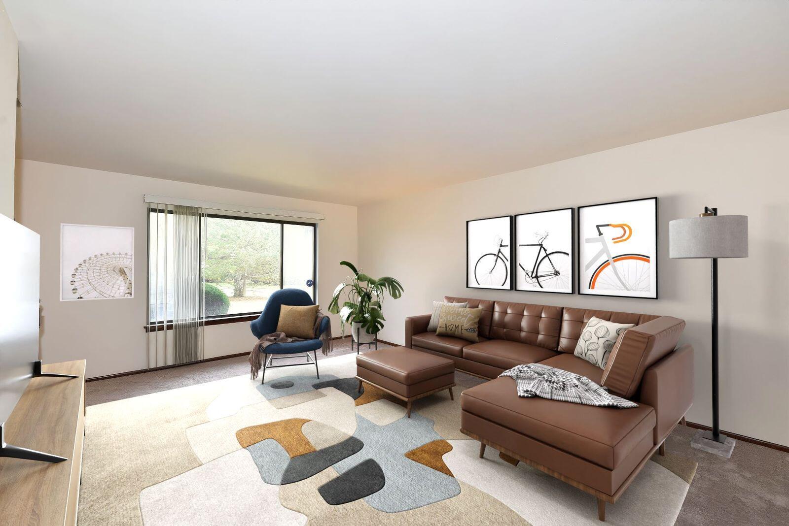 Living Room - Virtually Staged