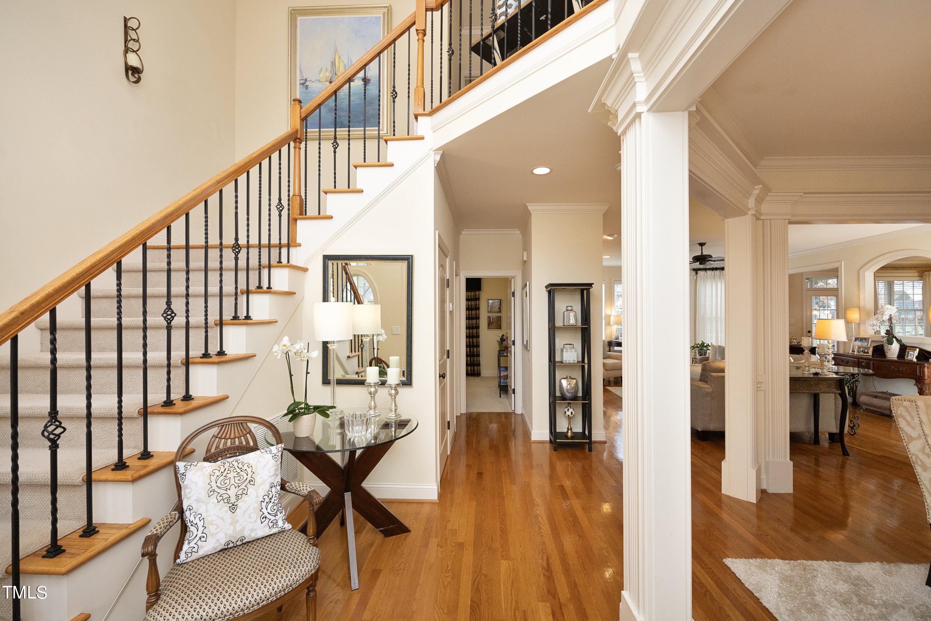 11514 Autumn Oaks Lane Raleigh, NC 27614 - Photo 7 of 39 a view of living room and dining room
