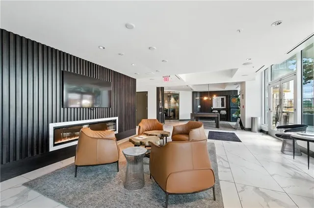 a group of people sitting in a room