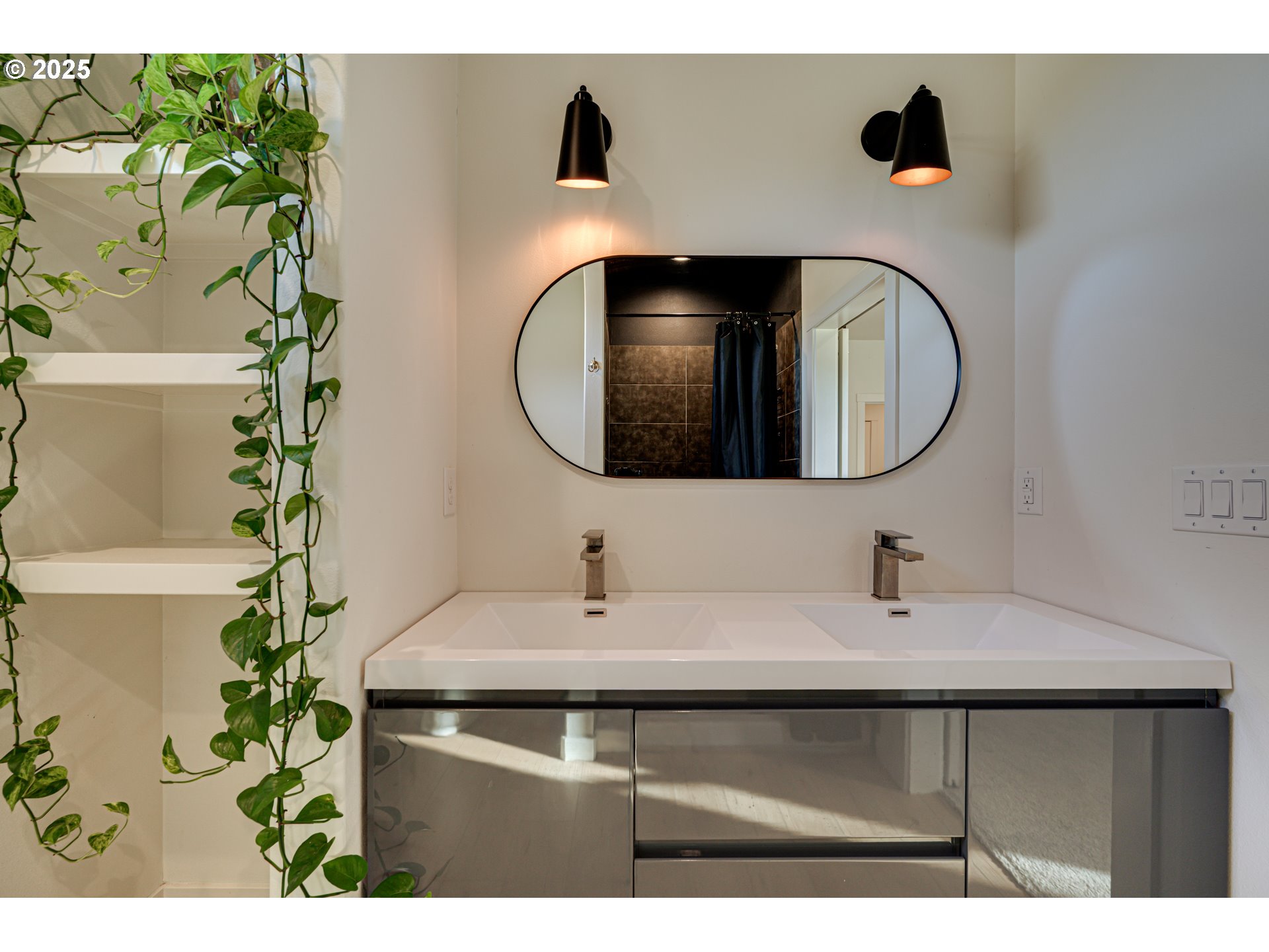 192 Stuart Field Lane Ariel, WA 98603 - Photo 17 of 35 a bathroom with a sink and a mirror