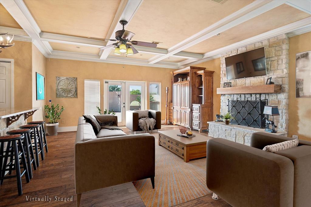 6941 Burger Road Aubrey, TX 76227 - Photo 3 of 28 Virtually enhanced furnishings for Family Room Stucco Home