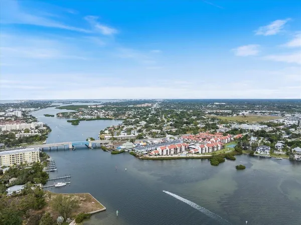 an aerial view of a city