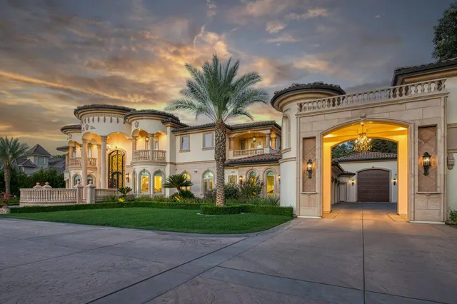 a view of a house with a swimming pool