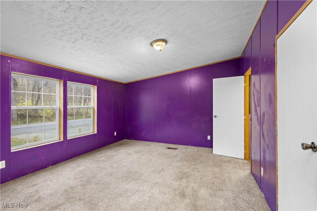 12859 Narrows Road Cambridge, OH 43725 - Photo 18 of 29 Carpeted spare room with a textured ceiling