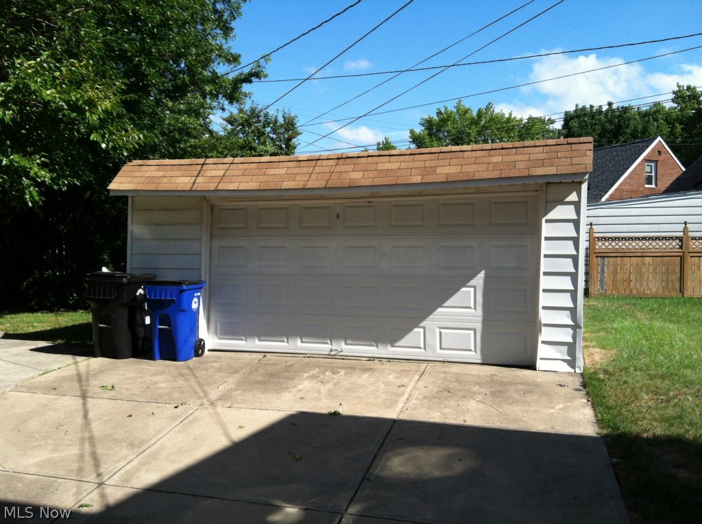 3313 Warren Road Cleveland, OH 44111 - Photo 2 of 19 Large 2 car garage with electricity, newer concrete drive.