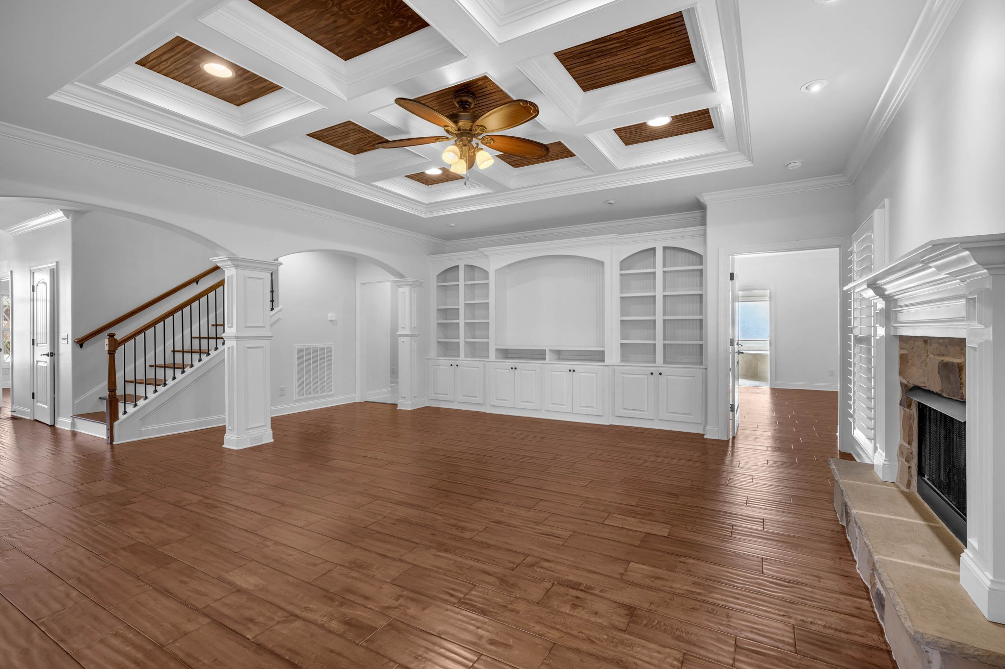2065 Autumn Ridge Way Spring Hill, TN 37174 - Photo 26 of 58 wooden floor in an empty room with a fireplace