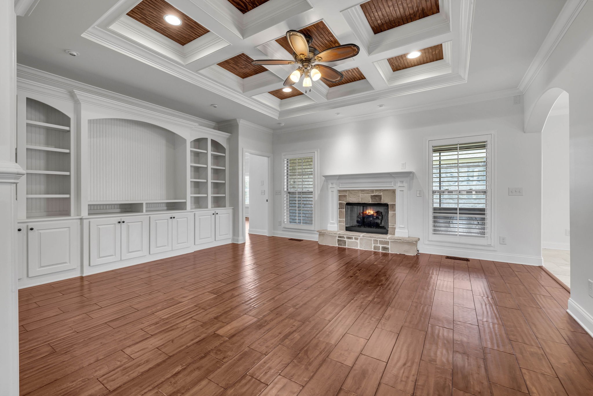 2065 Autumn Ridge Way Spring Hill, TN 37174 - Photo 29 of 58 wooden floor fireplace and windows in an empty room