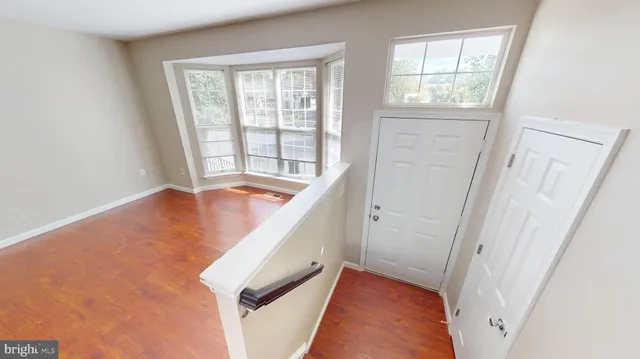a view of an entryway with staircase