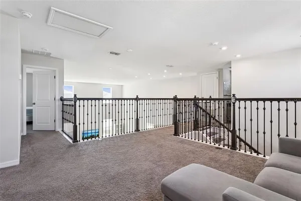a view of a livingroom with furniture