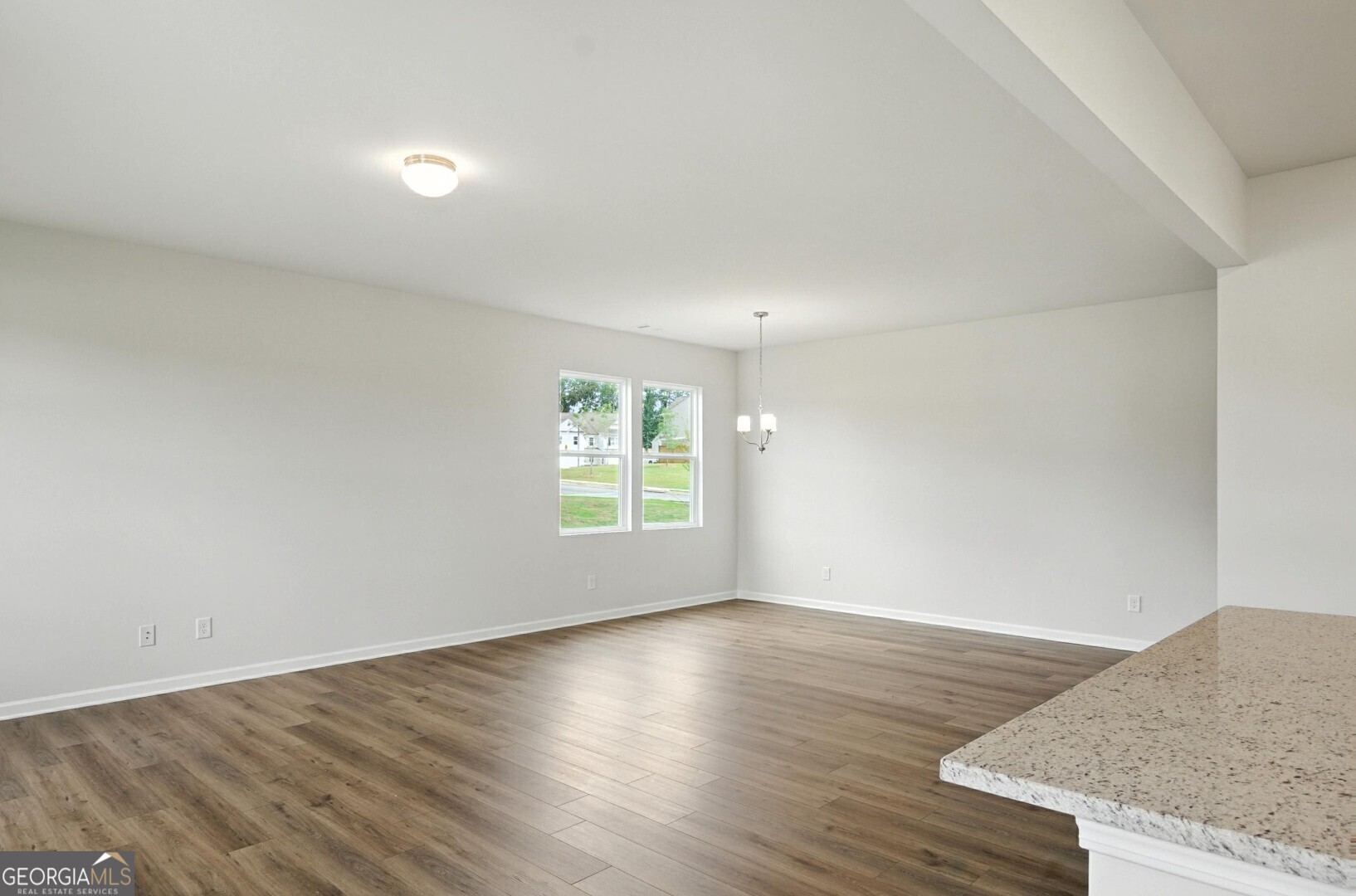 6 Umber Lane Newnan, GA 30263 - Photo 10 of 43 an empty room with wooden floor and windows