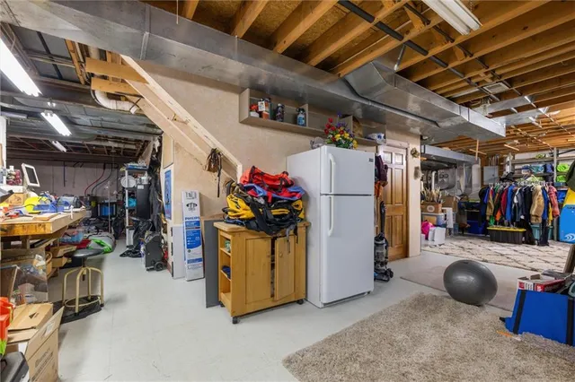 a view of a storage room