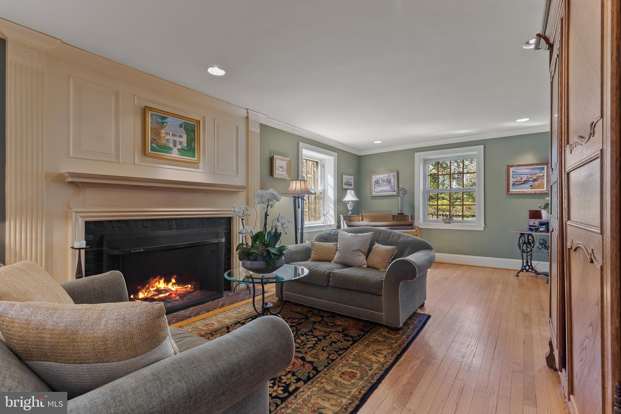 329 Tunbridge Road Baltimore, MD 21212 - Photo 5 of 76 a living room with furniture and a fireplace