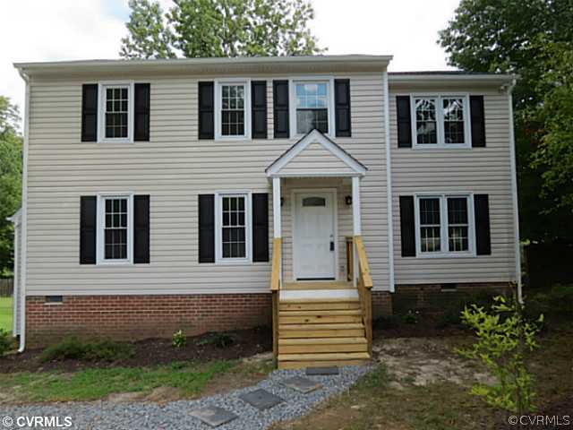 8831 Pleasant Ridge Road North Chesterfield, VA 23237 - Photo 1 of 18 Exterior Front - New vinyl siding, dimensional shi
