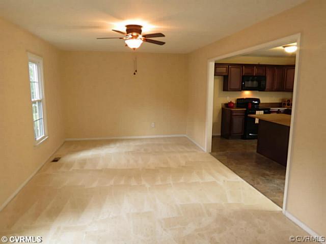8831 Pleasant Ridge Road North Chesterfield, VA 23237 - Photo 3 of 18 Den/Family/Great Room - New Carpet, Ceiling Fan, a