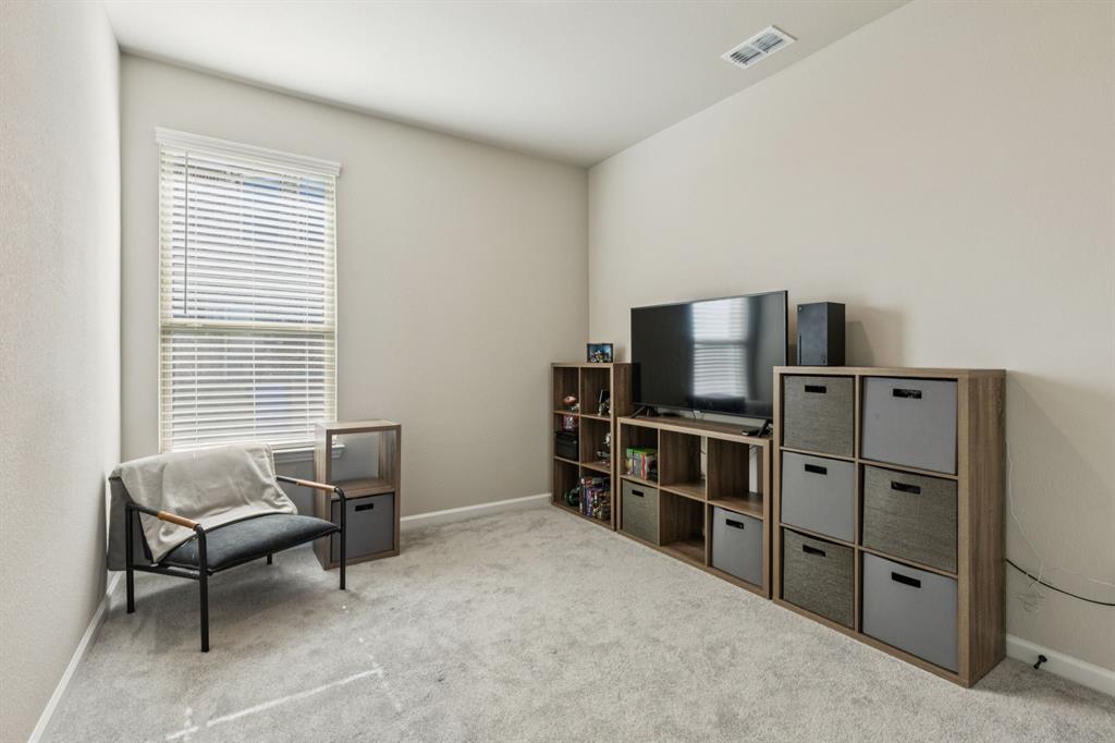 490 Tender Summit Lavon, TX 75166 - Photo 19 of 23 a living room with furniture and a flat screen tv