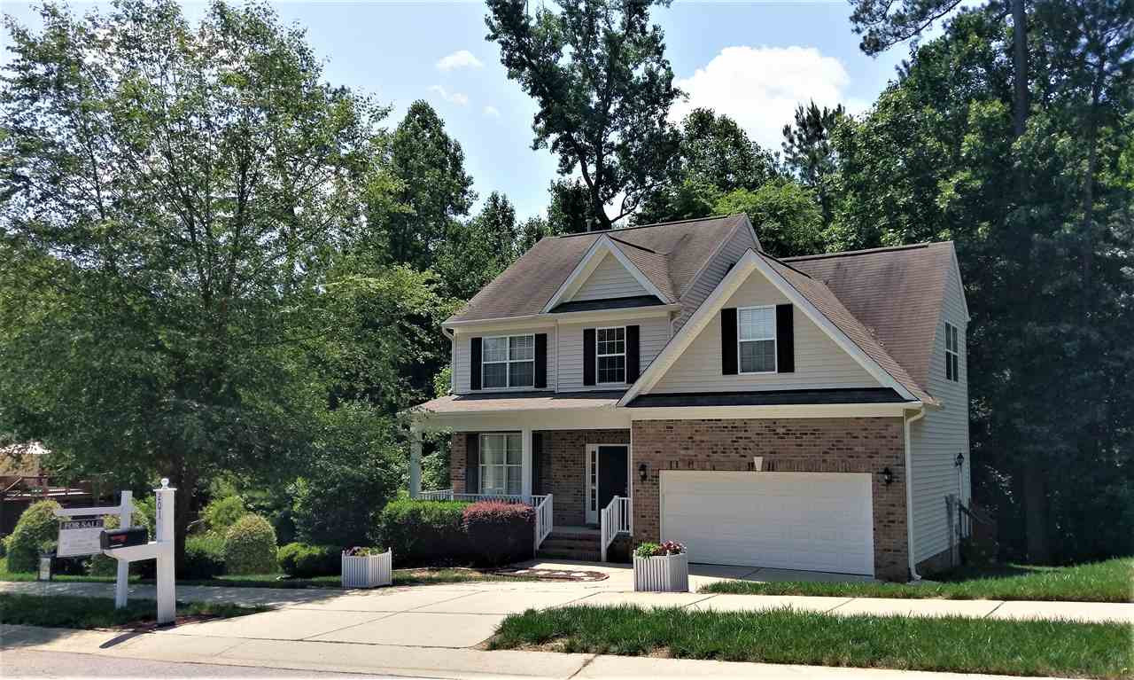 201 Riley Oaks Lane Apex, NC 27539 - Photo 1 of 29 Welcome Home! This 3 bedroom x 2.5 bath + bonus charmer boasts a private, wooded backyard in the heart of highly sought after Newbury Park subdivison! Exterior Front