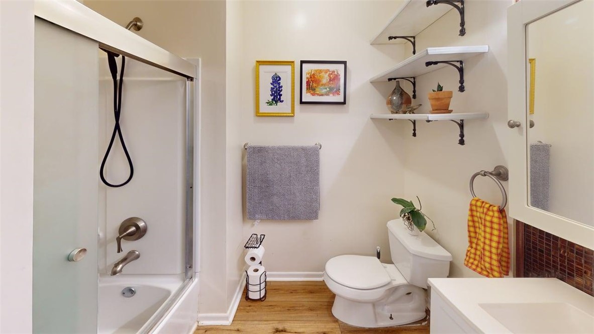 2108 Pantera Drive Bryan, TX 77807 - Photo 14 of 20 a bathroom with a sink toilet and shower