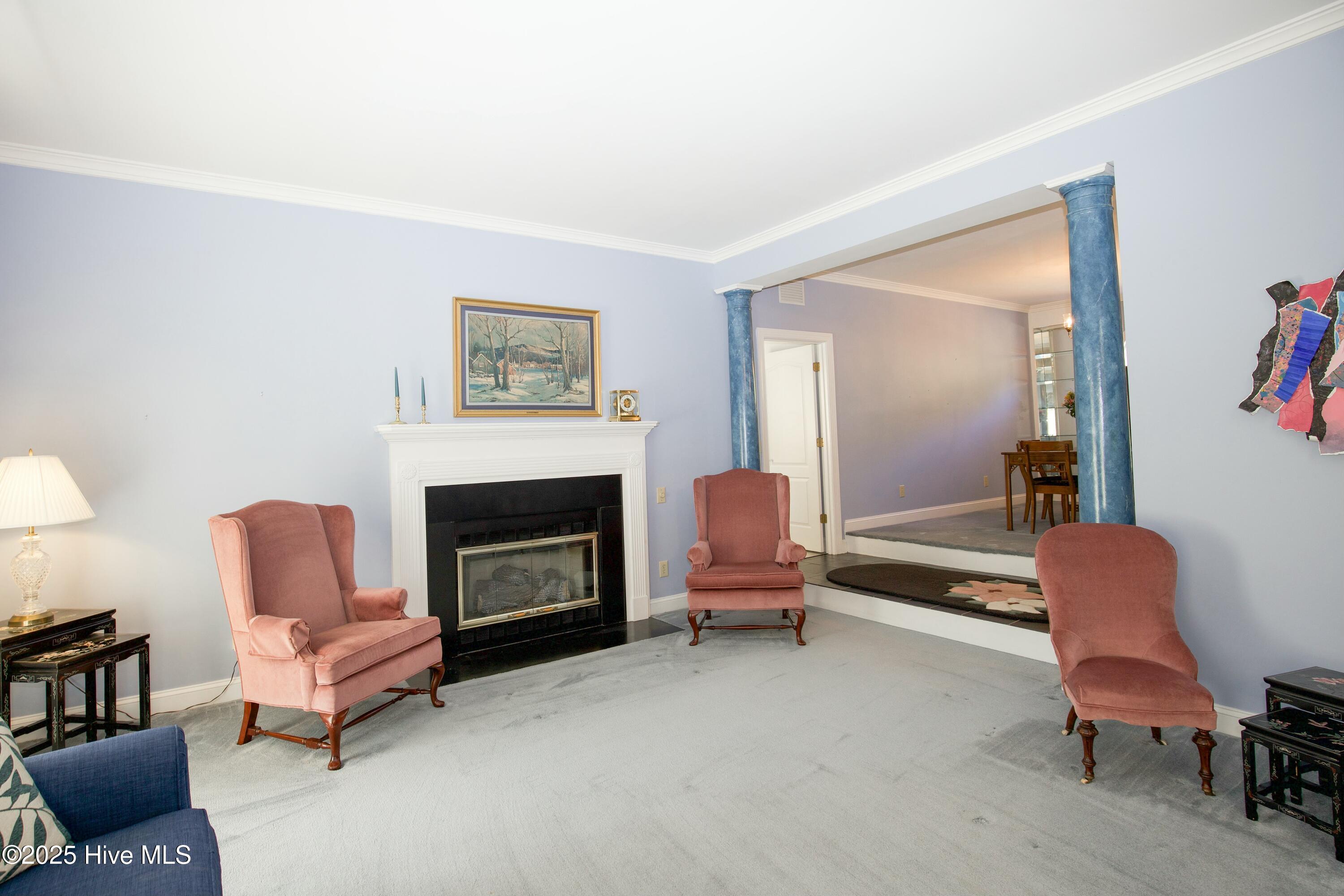 12 Lochdon Court Pinehurst, NC 28374 - Photo 9 of 65 Living Room-Fireplace