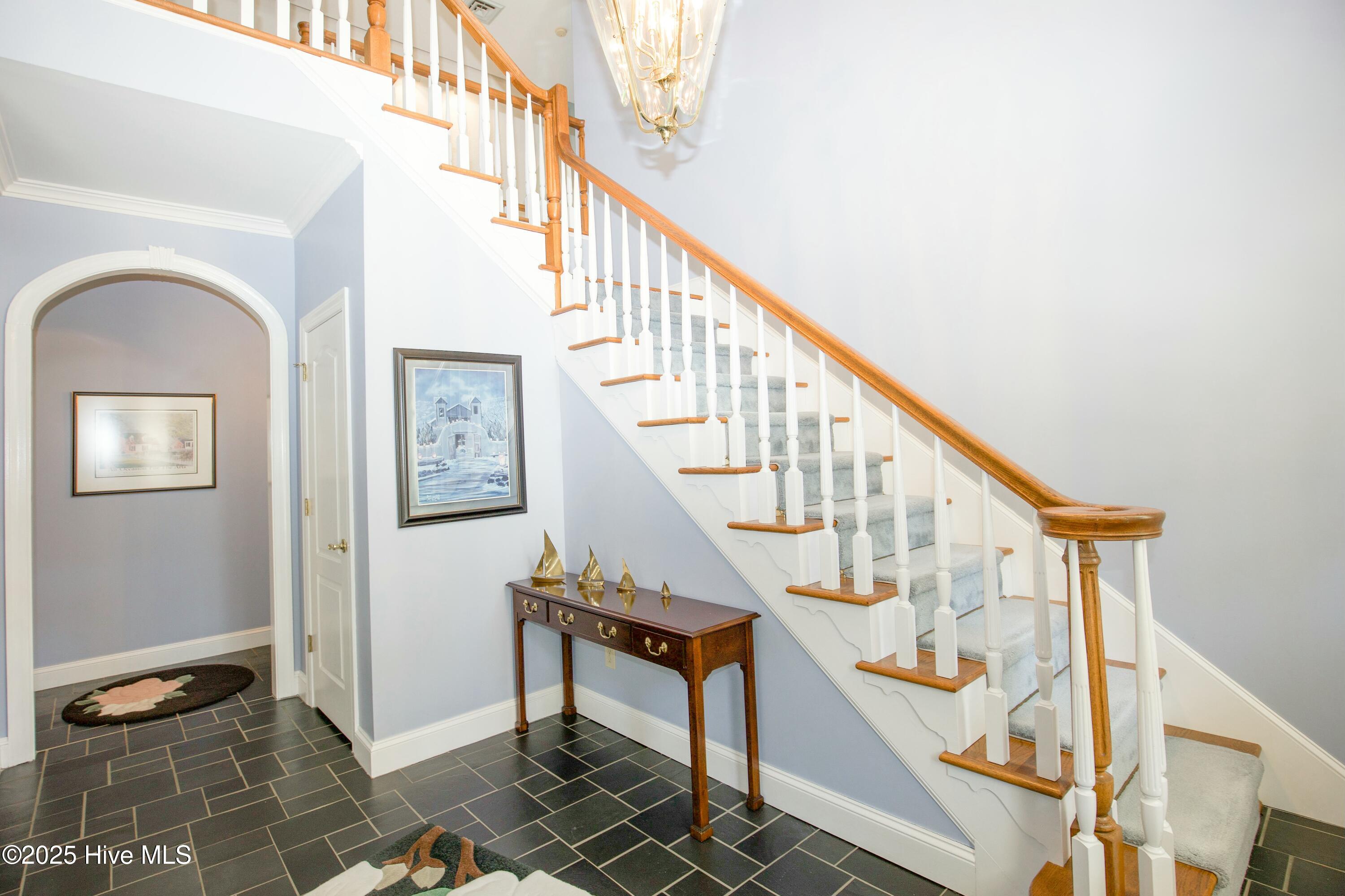 12 Lochdon Court Pinehurst, NC 28374 - Photo 8 of 65 Foyer Stairway