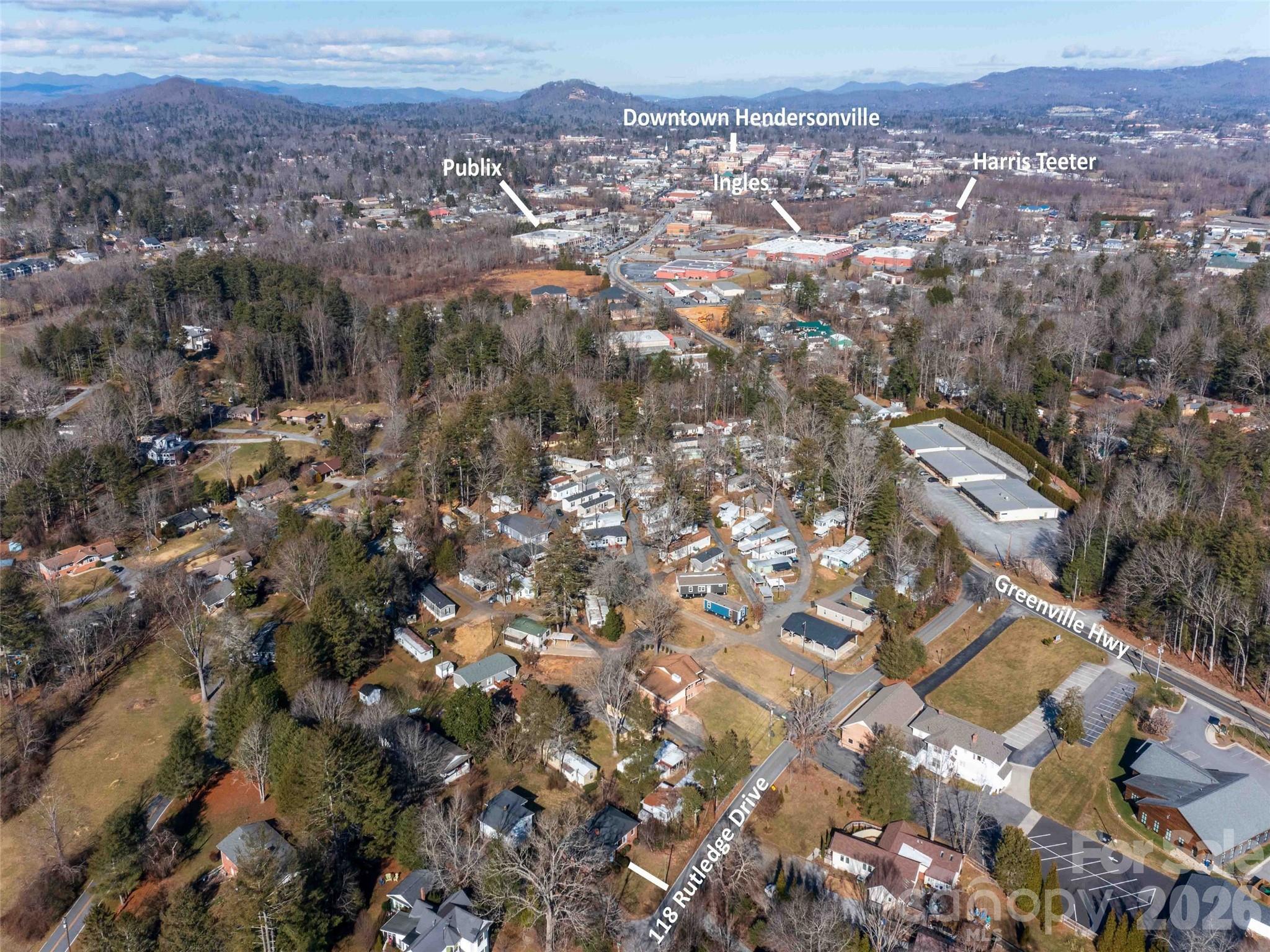 118 Rutledge Drive Hendersonville, NC 28739 - Photo 41 of 48 an aerial view of multiple house