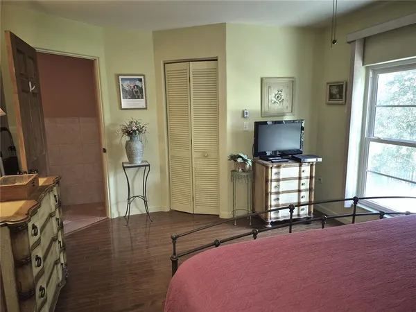 a view of a swimming pool with an outdoor space and seating area