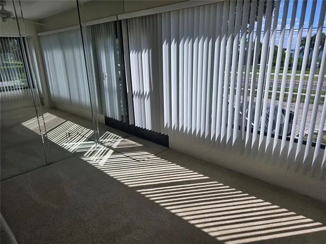 a view of wooden balcony