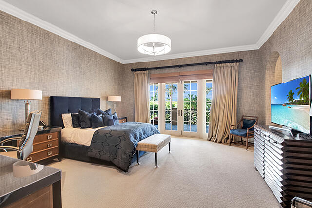 17791 Saxony Court Boca Raton, FL 33496 - Photo 21 of 41 a spacious bedroom with a bed and large windows