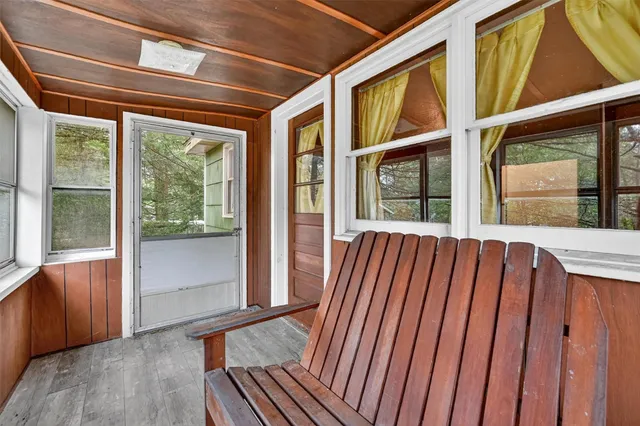 a view of outdoor space with seating area