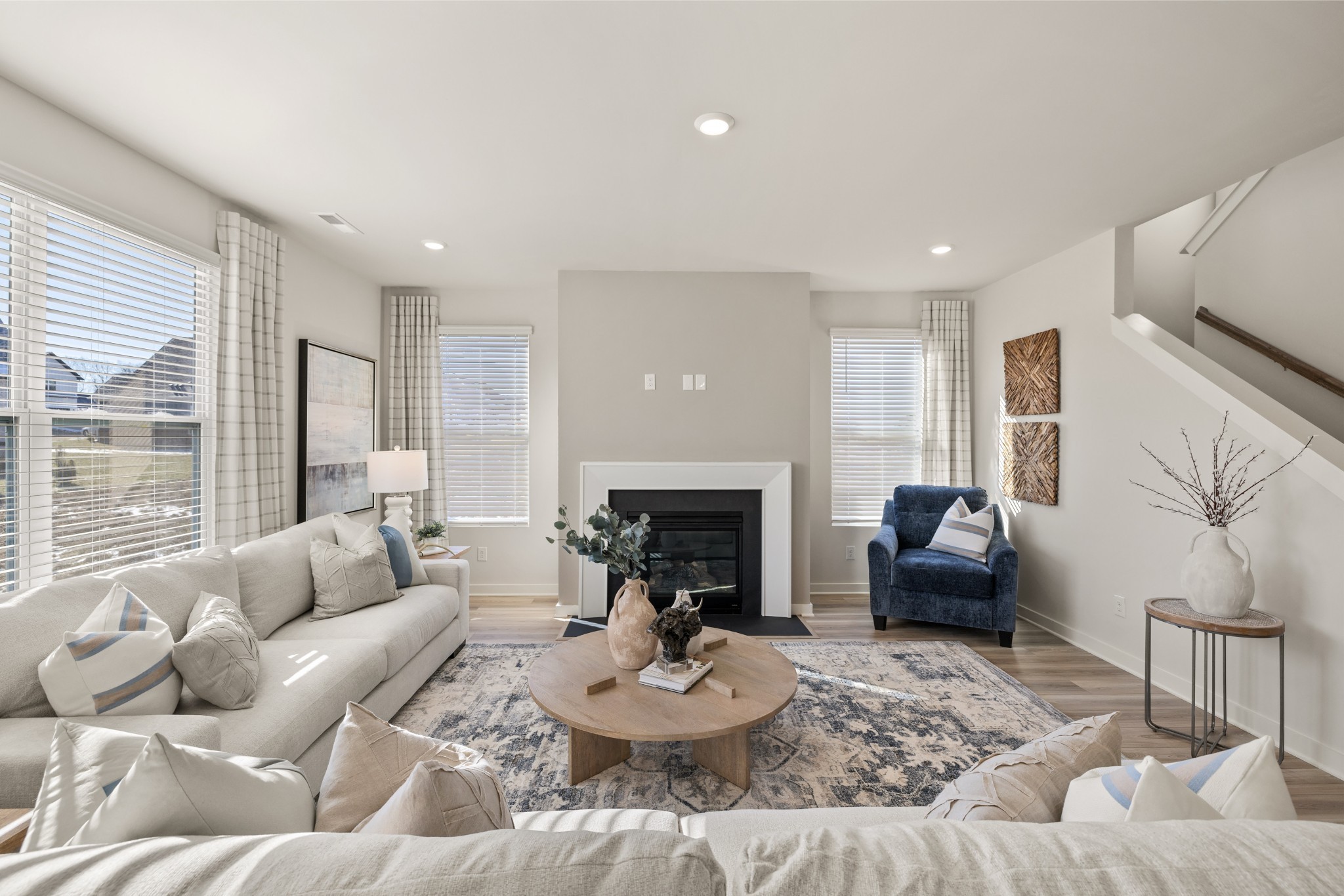 1517 Cherry Tree Lane Mount Juliet, TN 37122 - Photo 19 of 56 a living room with furniture fireplace and a large window